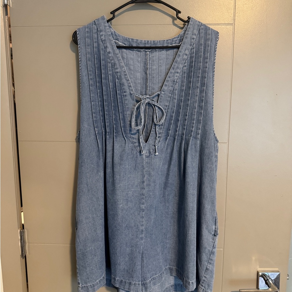 Denim Romper Medium